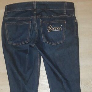 Rare Gucci monogram logo jeans--low rise size40